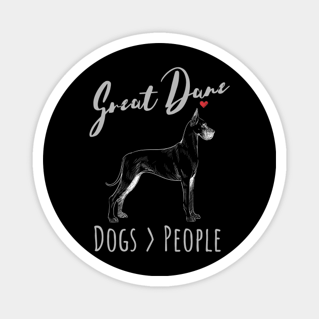 Great Danes - Dogs > People Magnet by JKA